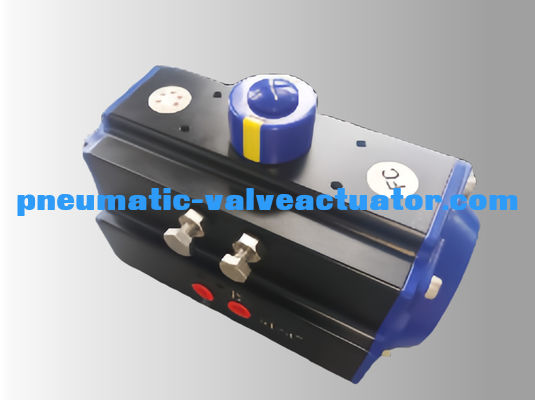 90 องศา Single Action Pneumatic Actuator สีดํา อลูมิเนียมร่างกายสําหรับวาล์ว