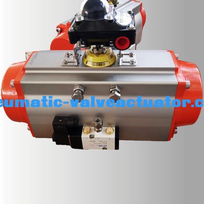 Rack And Pinion Quarter Turn Pneumatic Rotary Actuators สําหรับวาล์วควบคุม