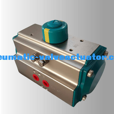 อลูมิเนียม Rack และ Pinion Pneumatic Actuator Double Action Single Action Rotary Actuator เครื่องดําเนินการแบบหมุน