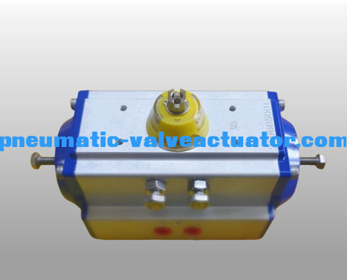 Rack And Pinion Air Pneumatic Actuator With Cover Screws ปรับระดับการดําเนินการ